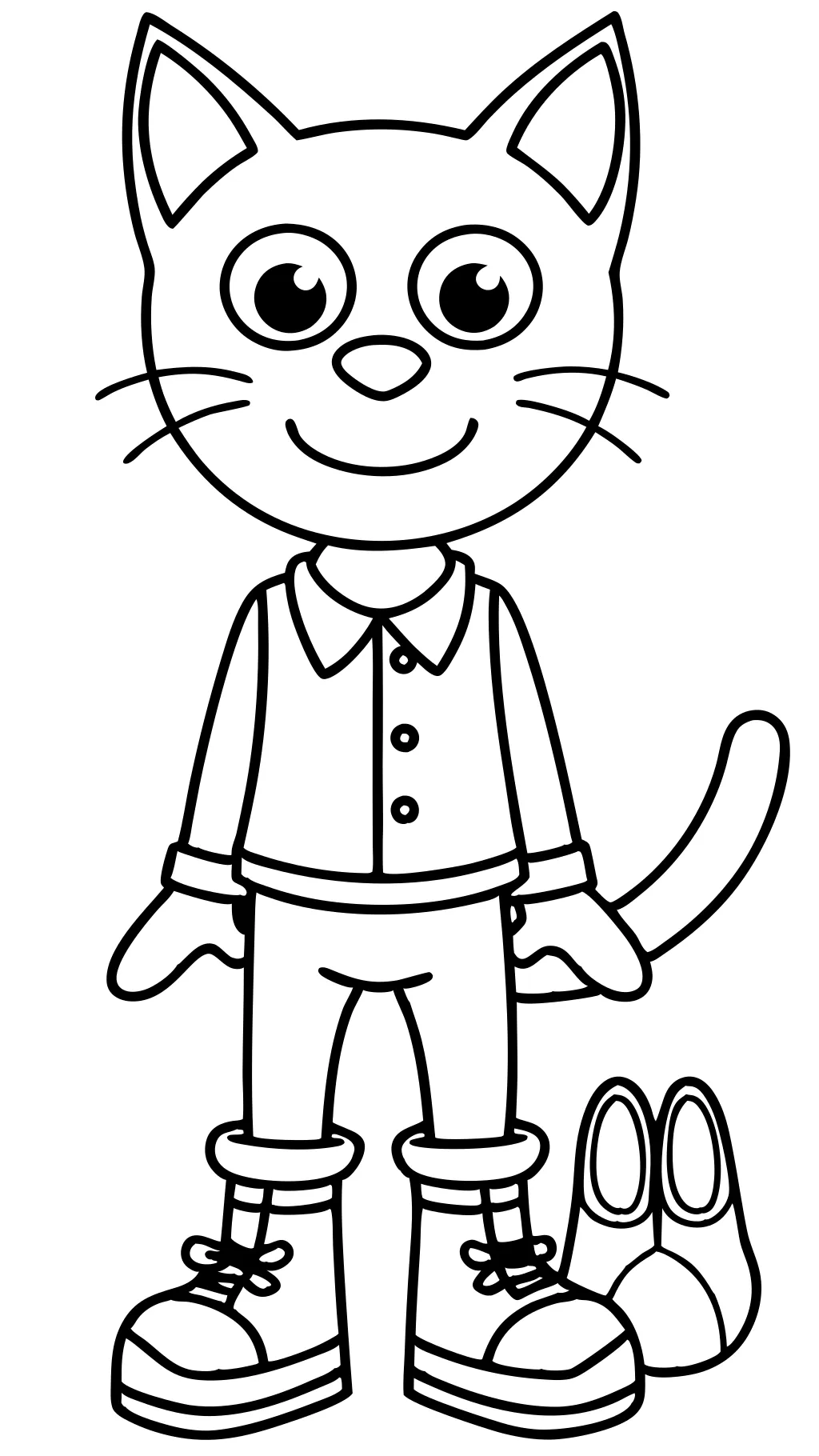 Página de color de Pete the Cat